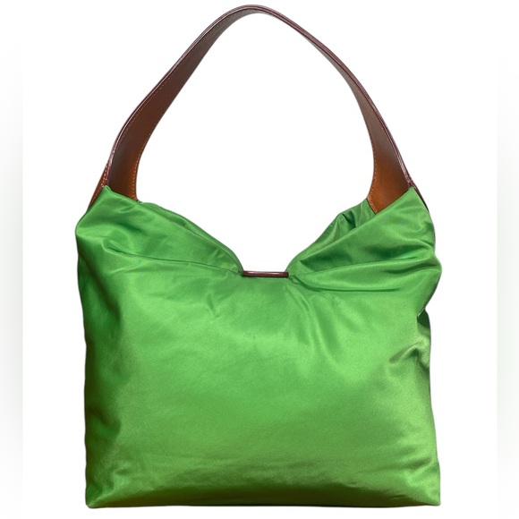 DOONEY & BOURKE LARGE NYLON & LEATHER LOGO LOCK SHOULDER BAG - Picture 2 of 16